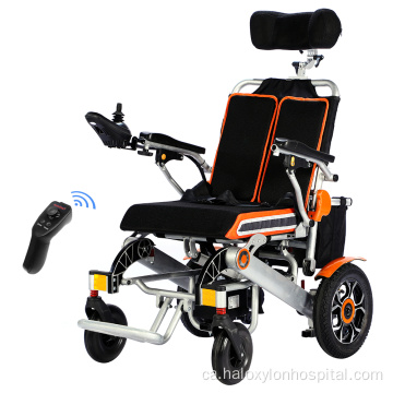 Cadira de rodes de potència elèctrica lleugera plegable amb discapacitat